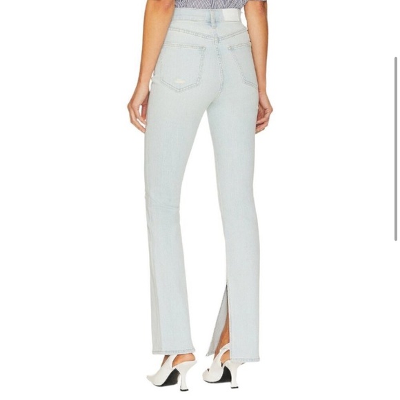 Pistola High Rise Jean Straight leg Side Split Light Blue Women’s 26 - Picture 11 of 13